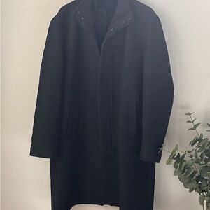 Zara Classic Black Trench Coat for Men